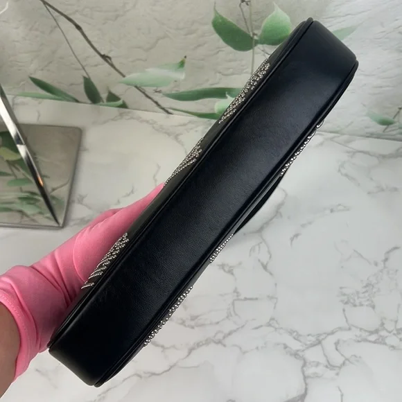 By Far Rachel Black Stud Leather Shoulder Bag - Picture 5 of 16